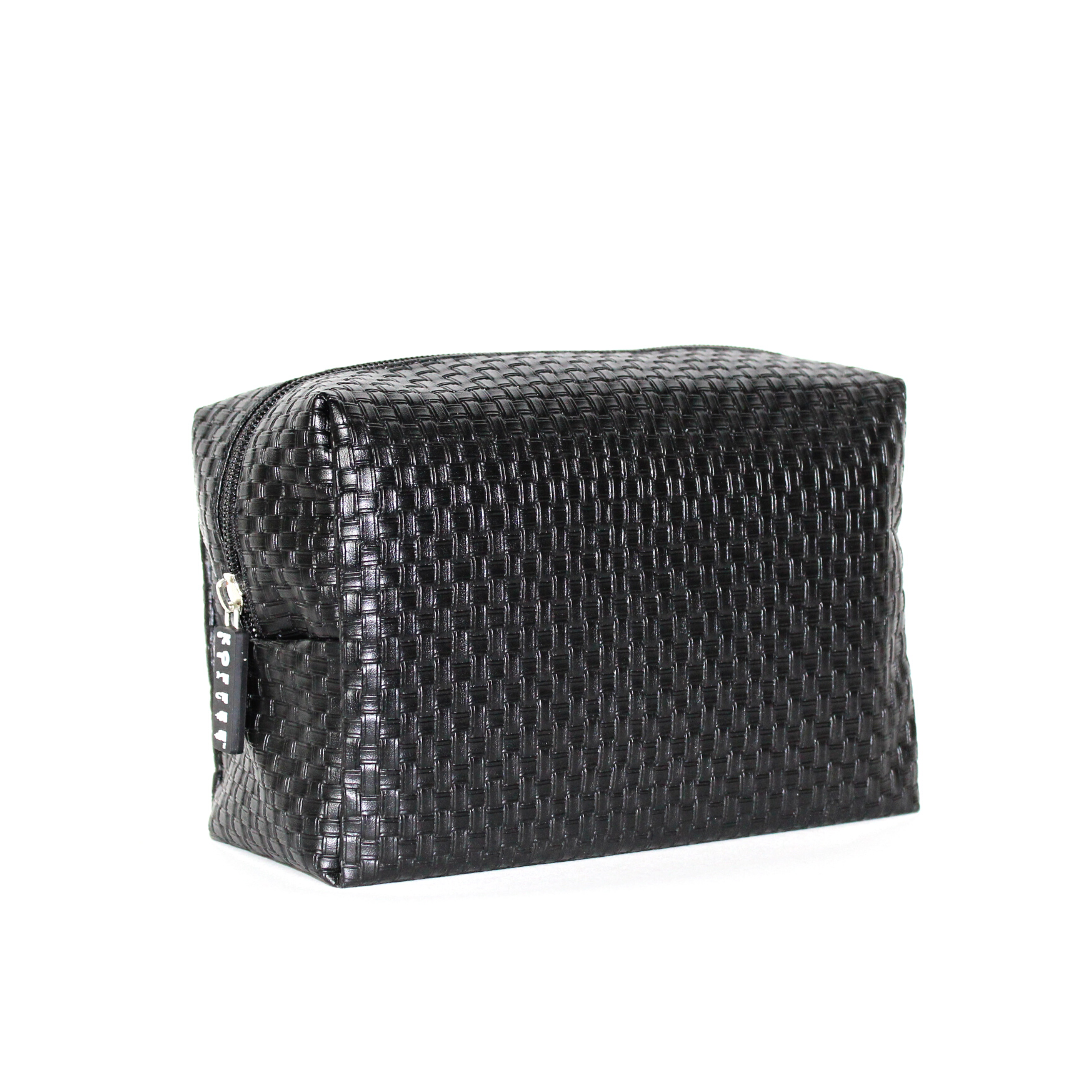 Black Vegan Leather Travel Bag Koffee Beauty